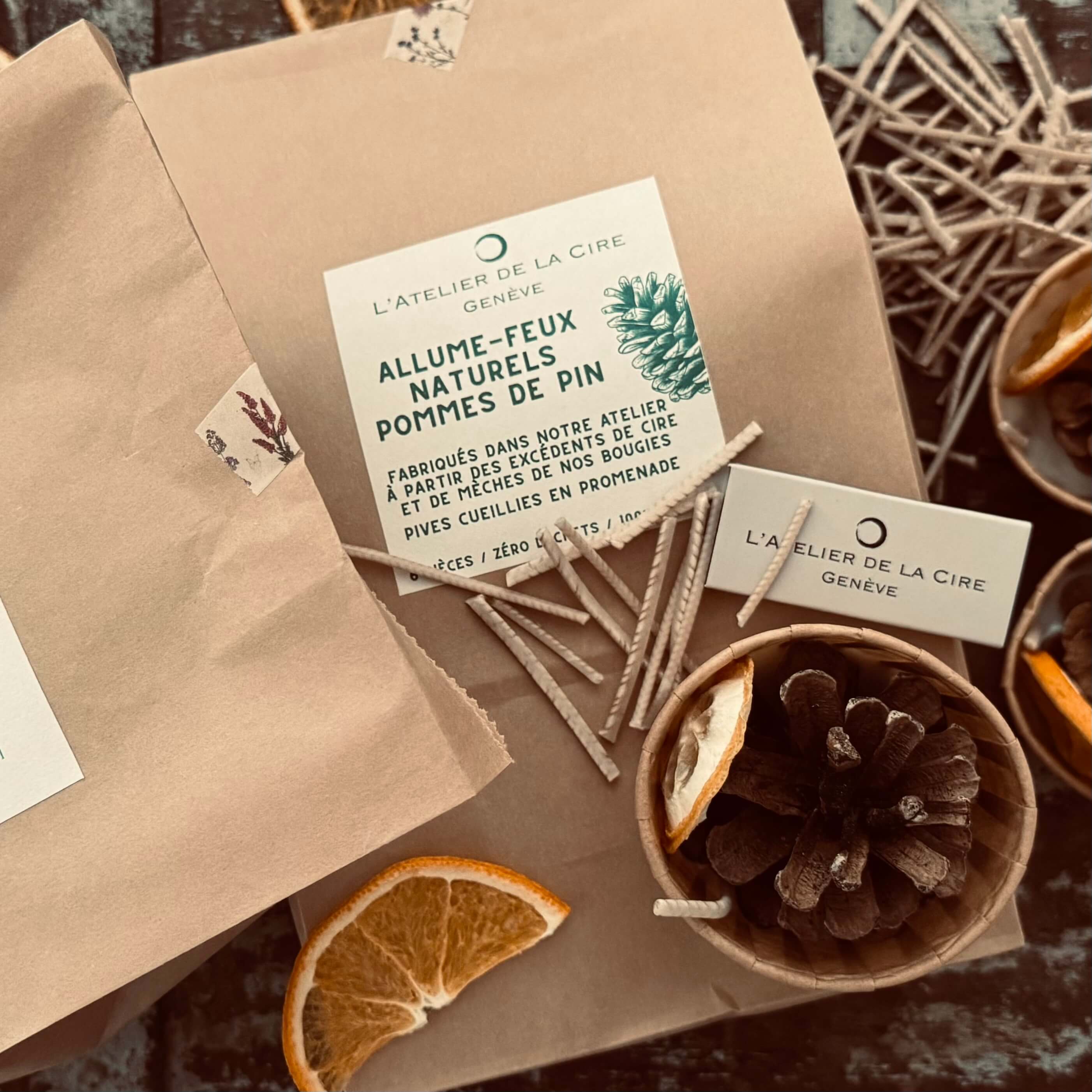 Allume-feux naturels parfumés